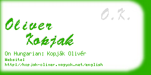 oliver kopjak business card